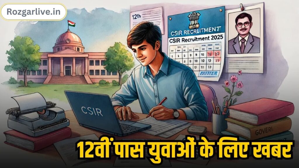 CSIR में 12वीं पास के लिए सरकारी नौकरी! 35,600 सैलरी के साथ भर्ती, अभी करें आवेदन