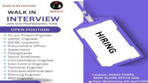 Morals General Contracting LLC Is Hiring – Walk-In Interview 2025: Dates, Venues, and Key Details