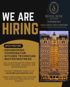 Royal Rose hotel vacancy 2025: Dates, Venues, and Key Details
