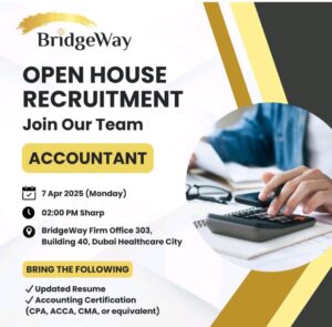 BridgeWay Open House Vacancy in Dubai 2025: Dates, Venues, and Key Details