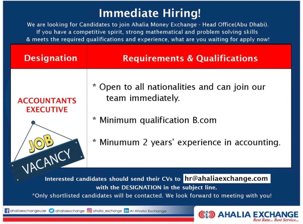 Ahalia Exchange Dubai Careers 2025: Dates, Venues, and Key Details