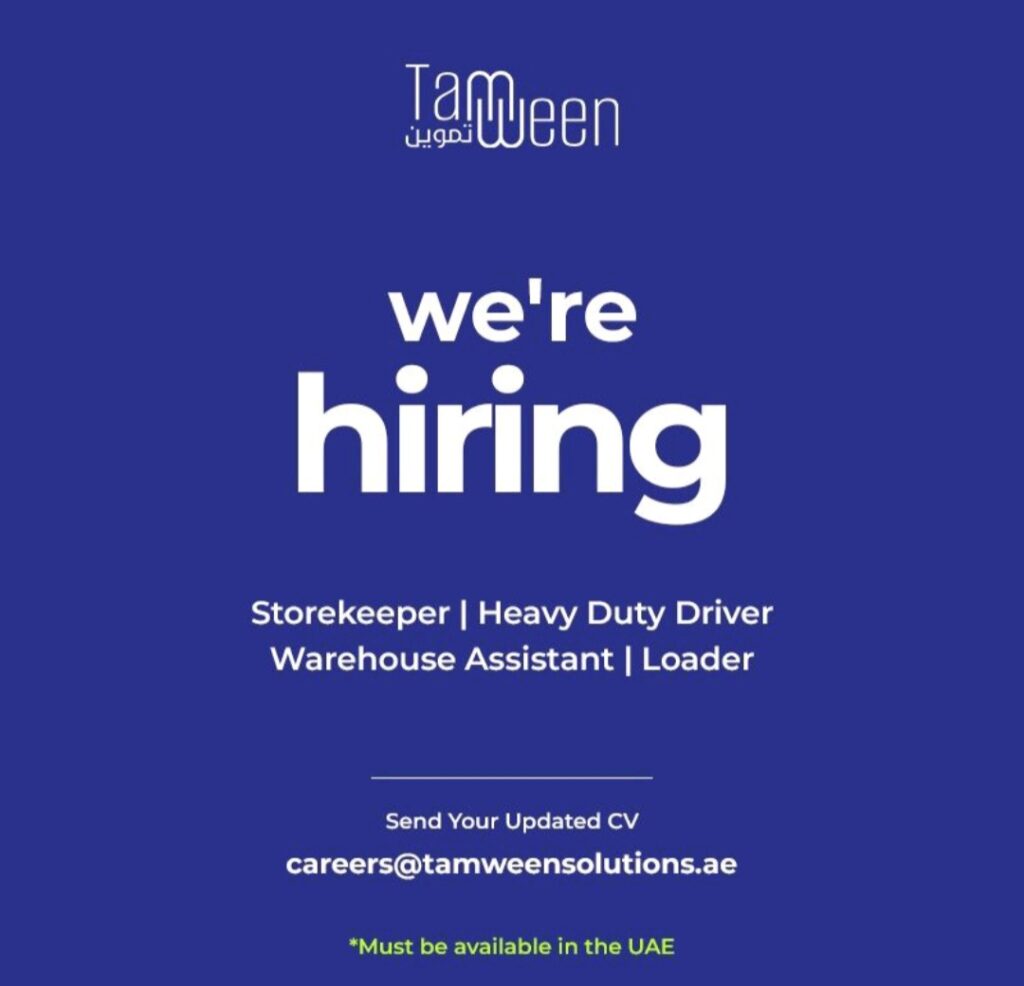 Tamween Solutions Jobs in Abu Dhabi 2025: Dates, Venues, and Key Details