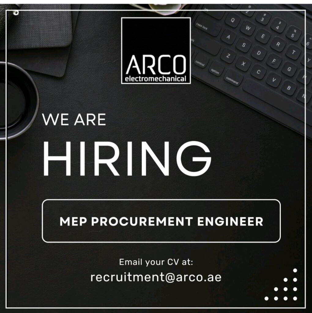 ARCO Electromechanical Careers | Urgent Job Vacancies In Dubai