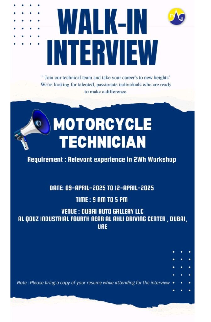 Dubai Auto Gallery Walk in Interview 2025: Dates, Venues, and Key Details