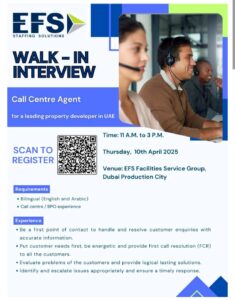 EFS facility management company Hiring 2025: Dates, Venues, and Key Details