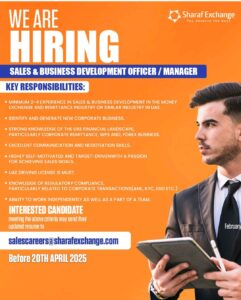 Career Opportunities at Sharaf Exchange 2025