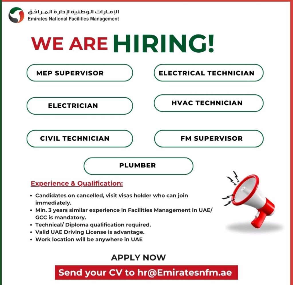 Emirates National FM Walk in Interview in Dubai 2025: Dates, Venues, and Key Details