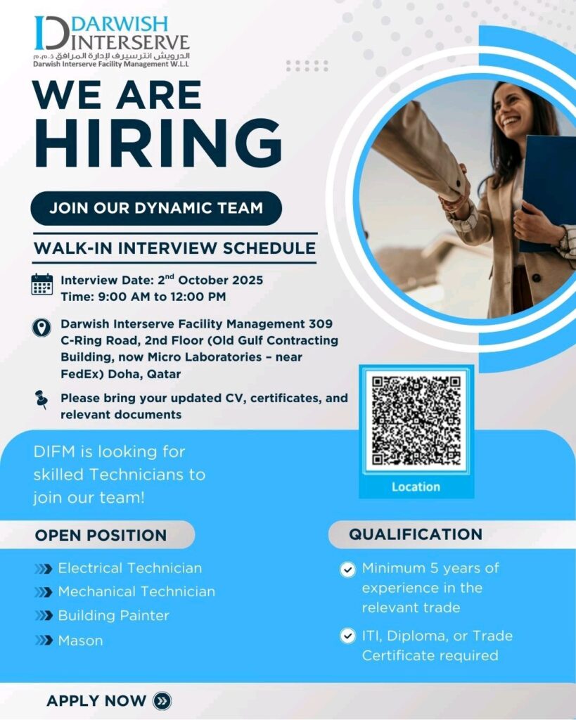 Darwish Interserve Facility Management Hosts Walk-In Interviews in October 2025