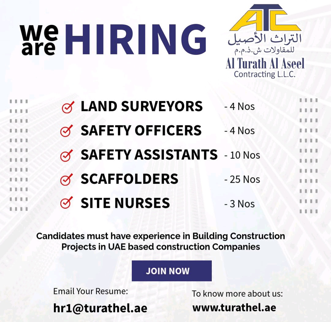 Apply Now at Al Turath Al Aseel Contracting L.L.C. 2025: Dates, Venues ...