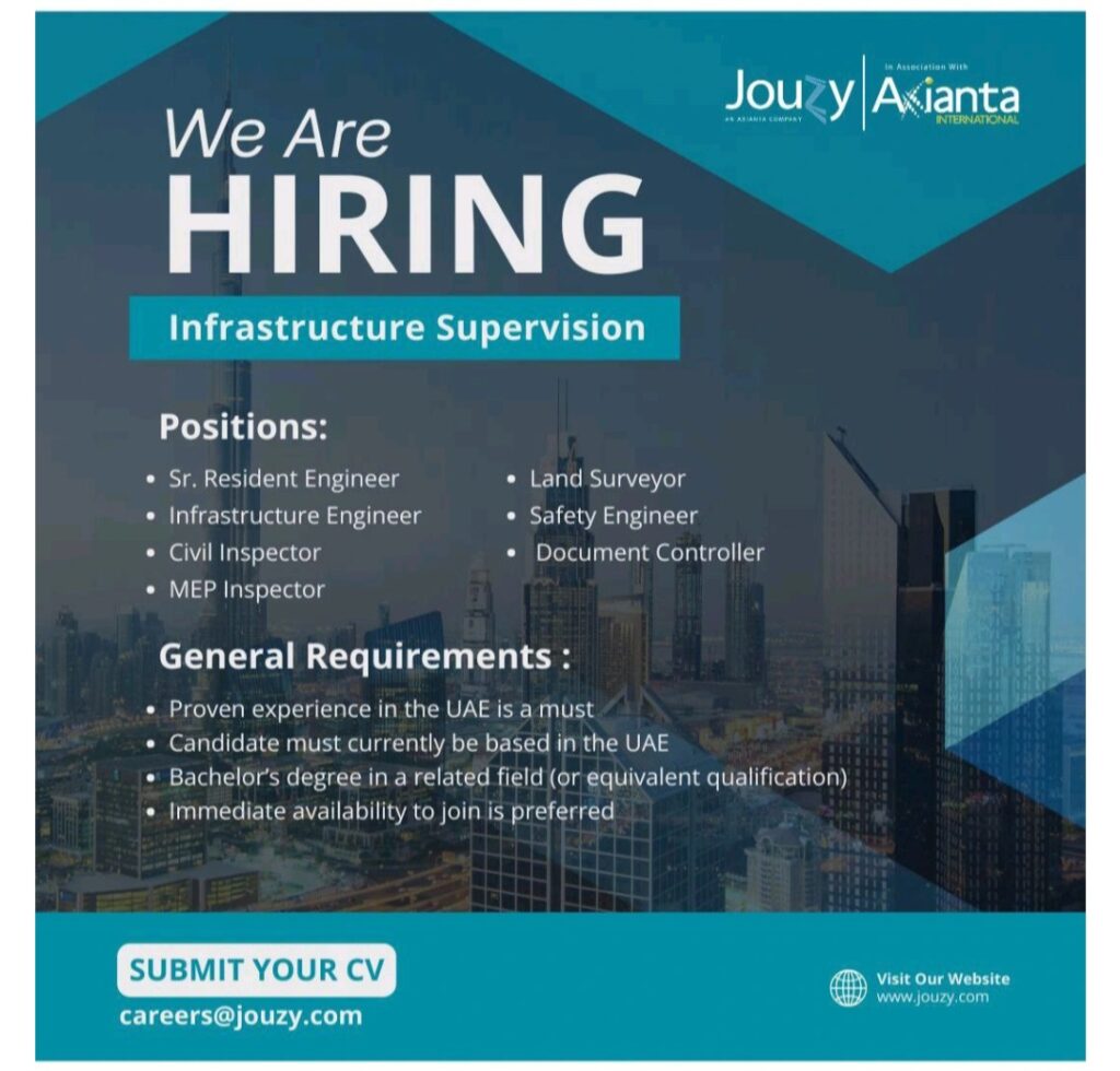 Jouzy Recruitments in UAE 2025