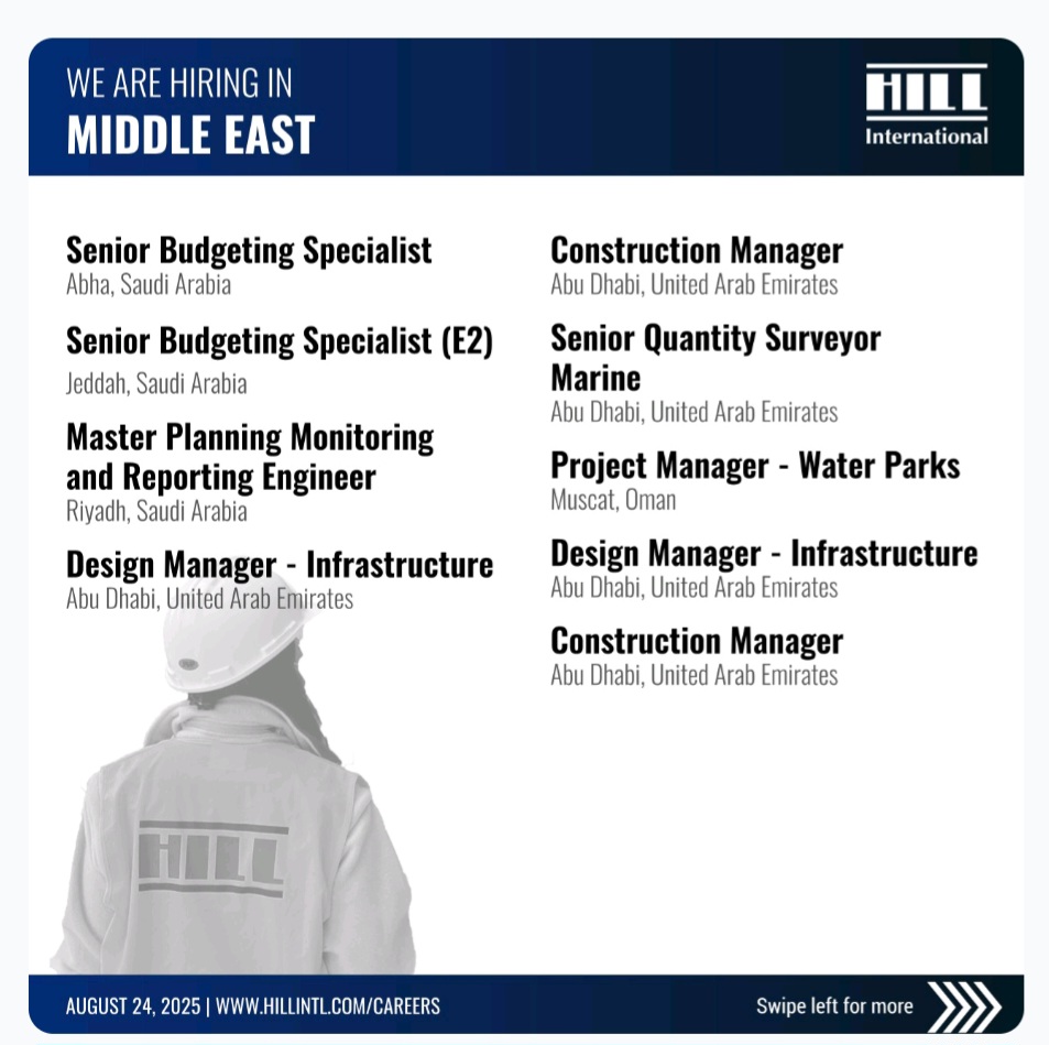 Explore Hill International's Latest Job Openings 2025