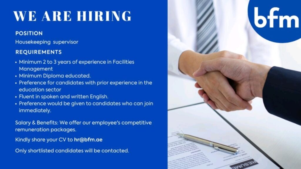 Land a Rewarding Career with Bloom Facilities Management (BFM) in the UAE