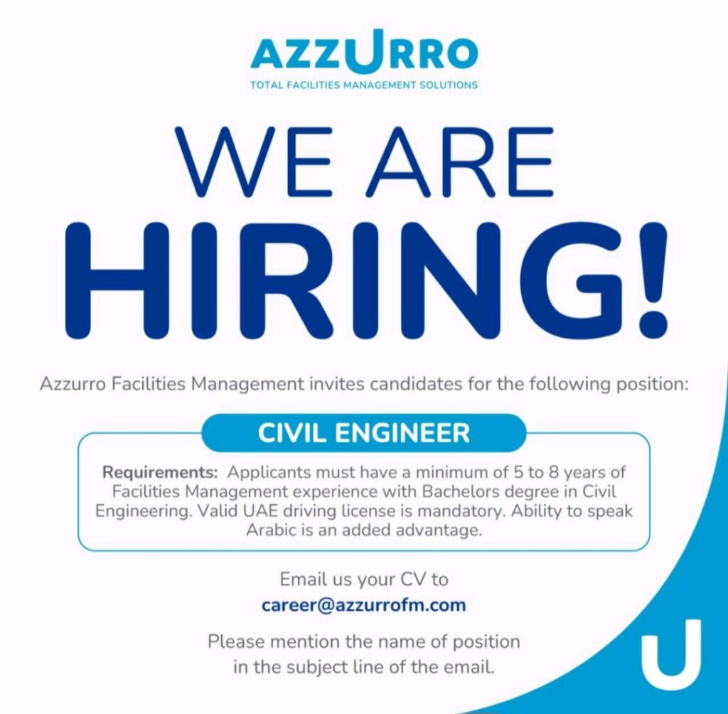 Build Your Career with Azzurro Facilities Management: UAE Hiring Drive 2025