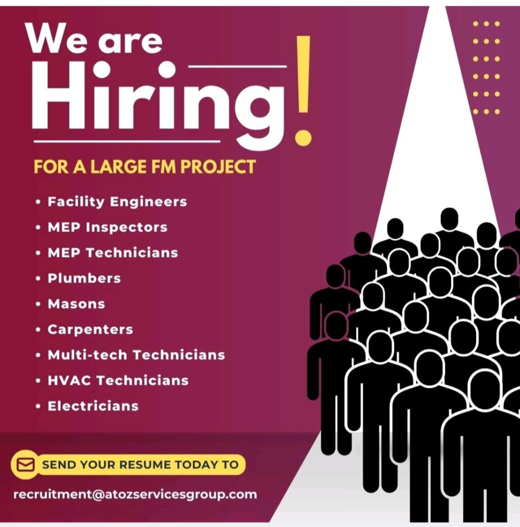 A to Z Services Group is Hiring for a Major FM Project in Qatar