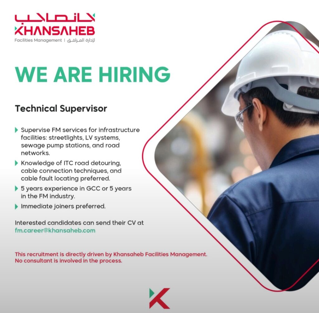 Build Your Career with Khansaheb Facilities Management: Urgent Hiring in Dubai