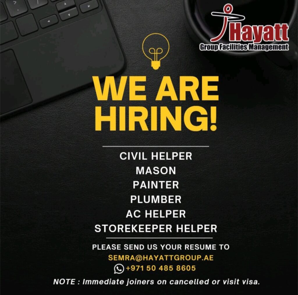 Land Your Dream Job in Abu Dhabi: Hayatt Group is Urgently Hiring!