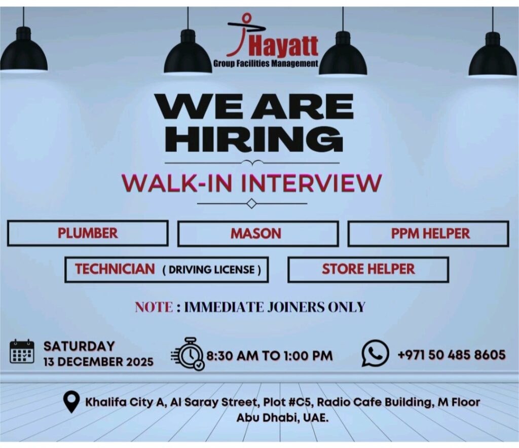 Land Your Dream Job in Abu Dhabi: Hayatt Group is Urgently Hiring!