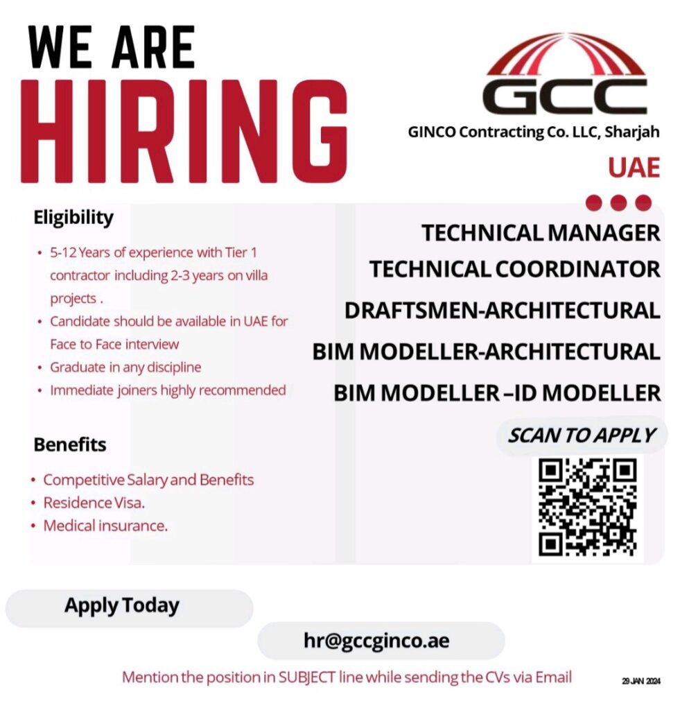 Exciting Career Opportunities with a Leading UAE Ginco Contracting Company