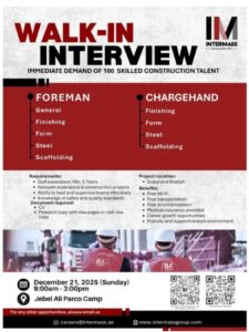 Build Your Career in the UAE: Intermass Engineering & Contracting is Hiring!