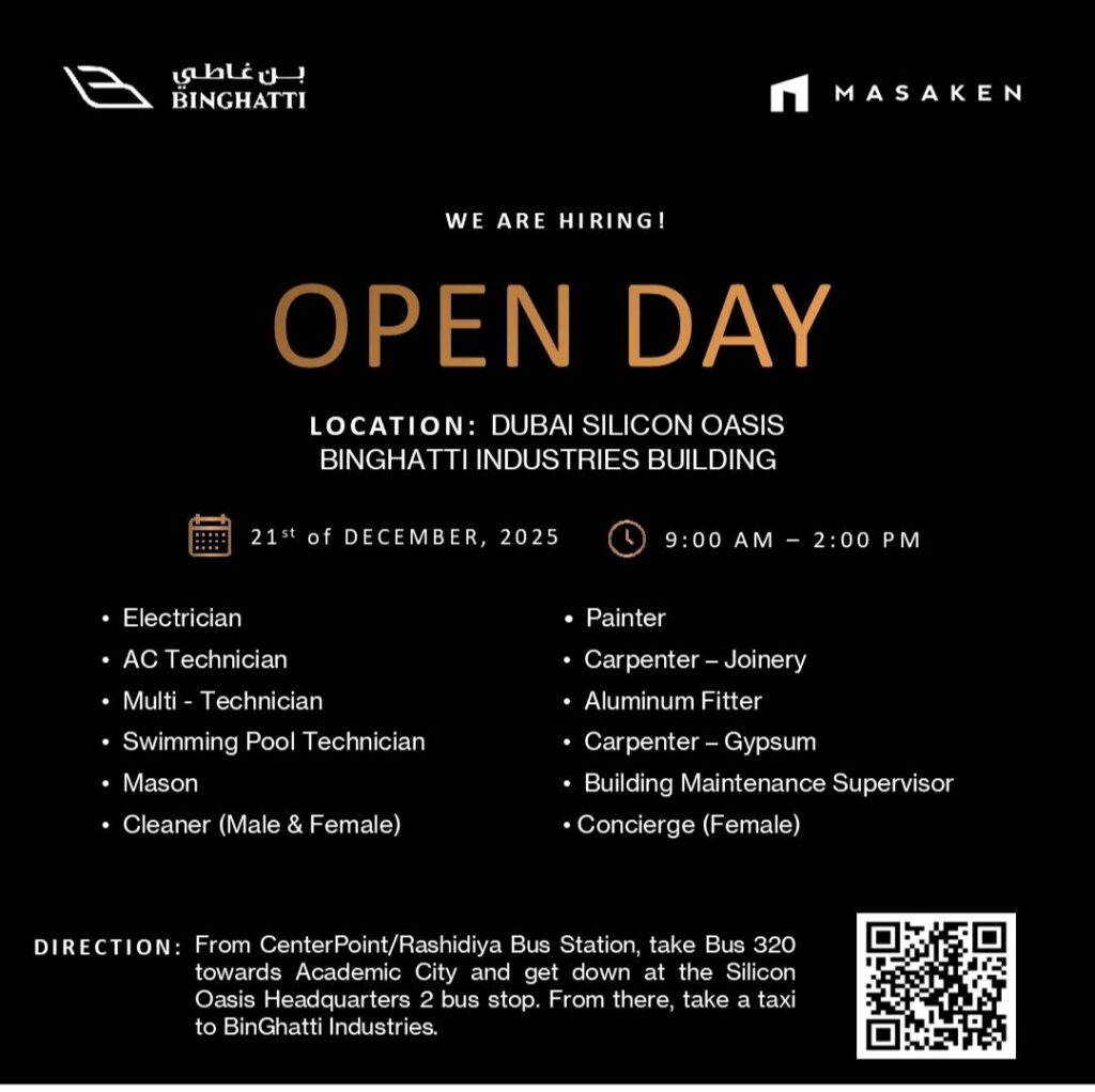 Join BinGhatti Industries at Their Dubai Silicon Oasis Open Day
