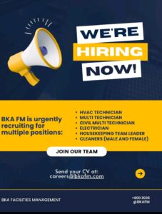 BKA Facilities Management Careers: Urgent Hiring for Multiple Roles in the UAE