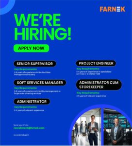 Farnek Services LLC is Hiring: Explore Exciting Career Opportunities in UAE