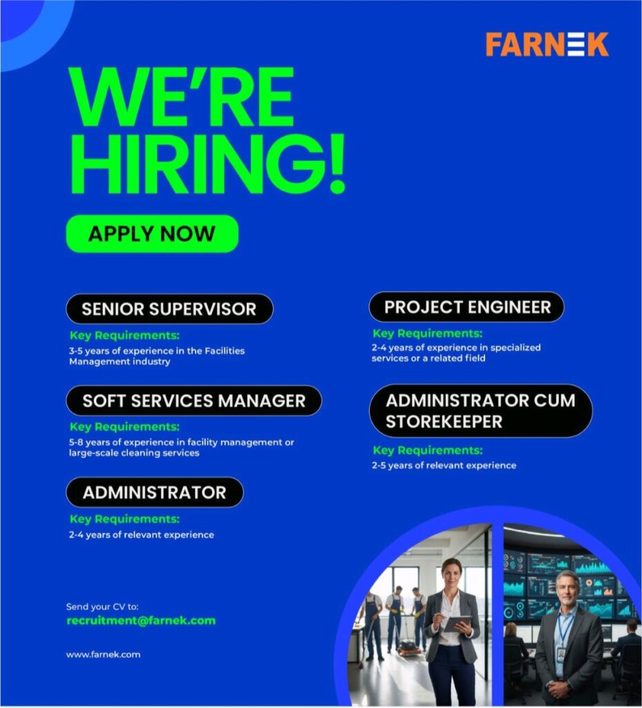 Farnek Services LLC is Hiring: Explore Exciting Career Opportunities in UAE